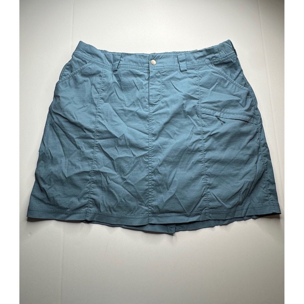 Duluth Trading Co Womens Blue Gray Active Skort Size 18W Hiking Outdoor Pockets